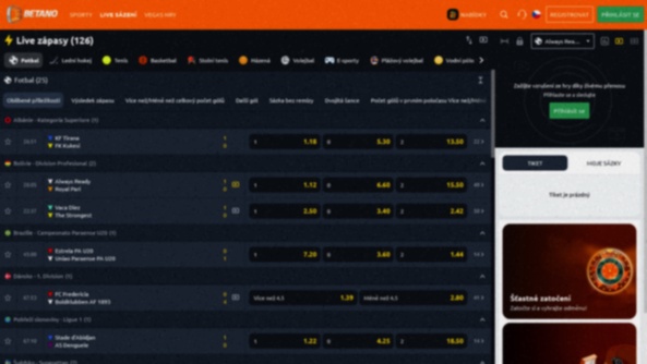 Tipsport live sázky